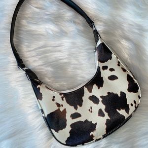 Cow print purse